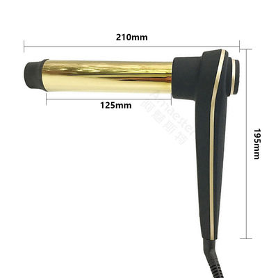 جهاز تمويج الشعر الكهربائي الاحترافي مقاس 1 بوصة من الذهب عيار 24 قيراطًا لتدوم طويلاً