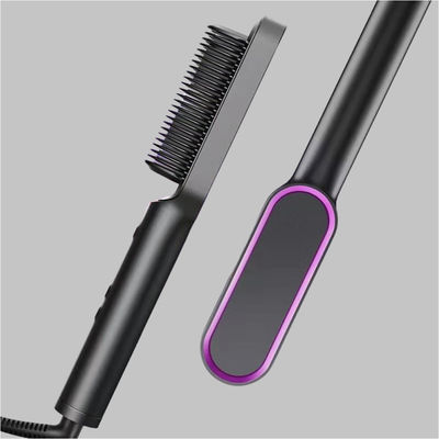 أدوات تصفيف الشعر متعددة الوظائف مضادة للحروق ، فرشاة تسخين كهربائية
